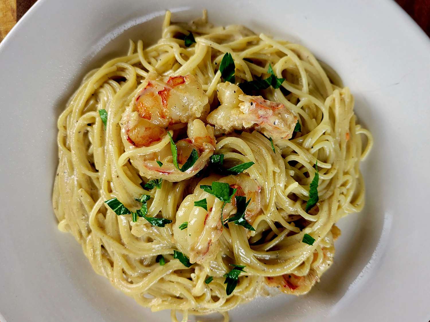 Creamy Garlic Shrimp Pasta