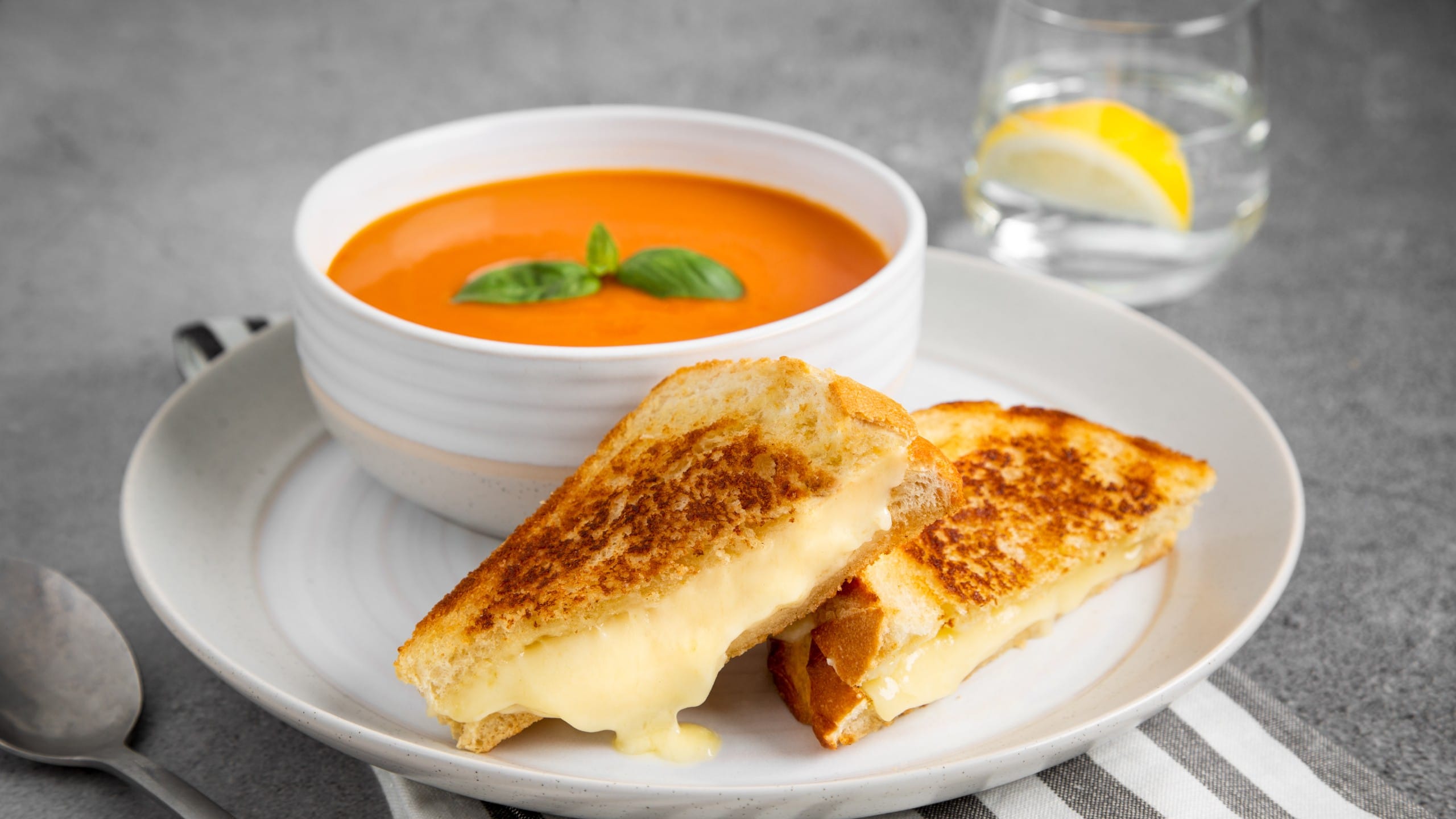 Upgraded Grilled Cheese and Tomato Soup