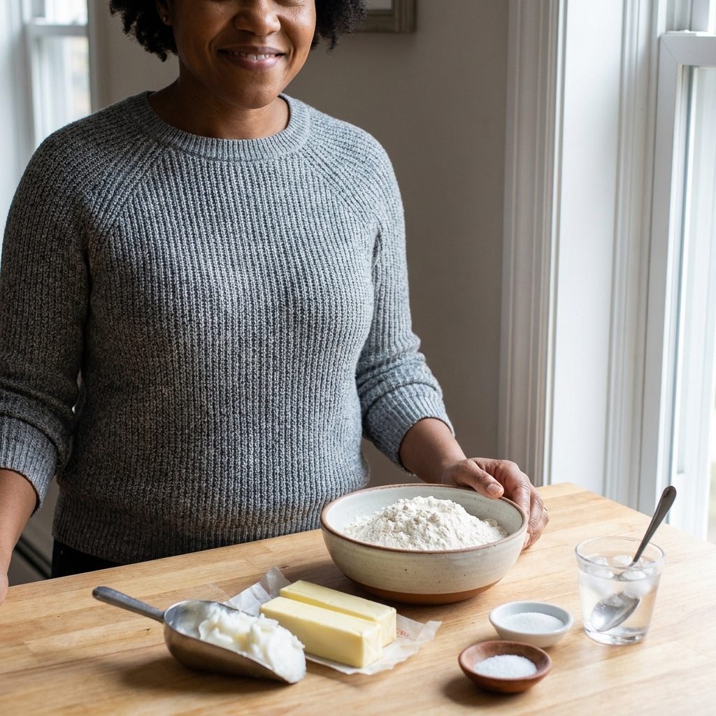 Flaky Pie Crust (Butter + Shortening)